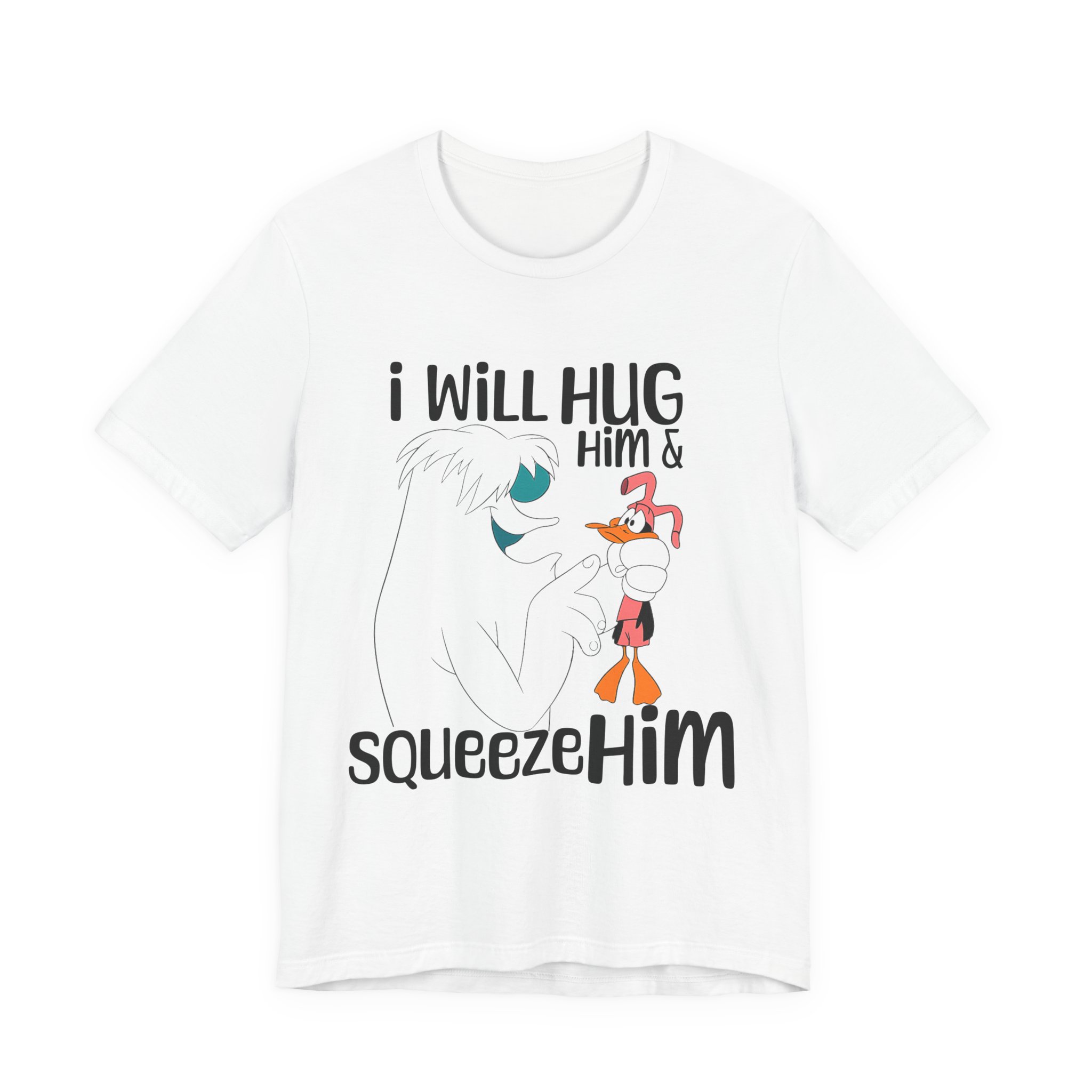 Funny Cartoon Yeti and Duck Tee - Image 2