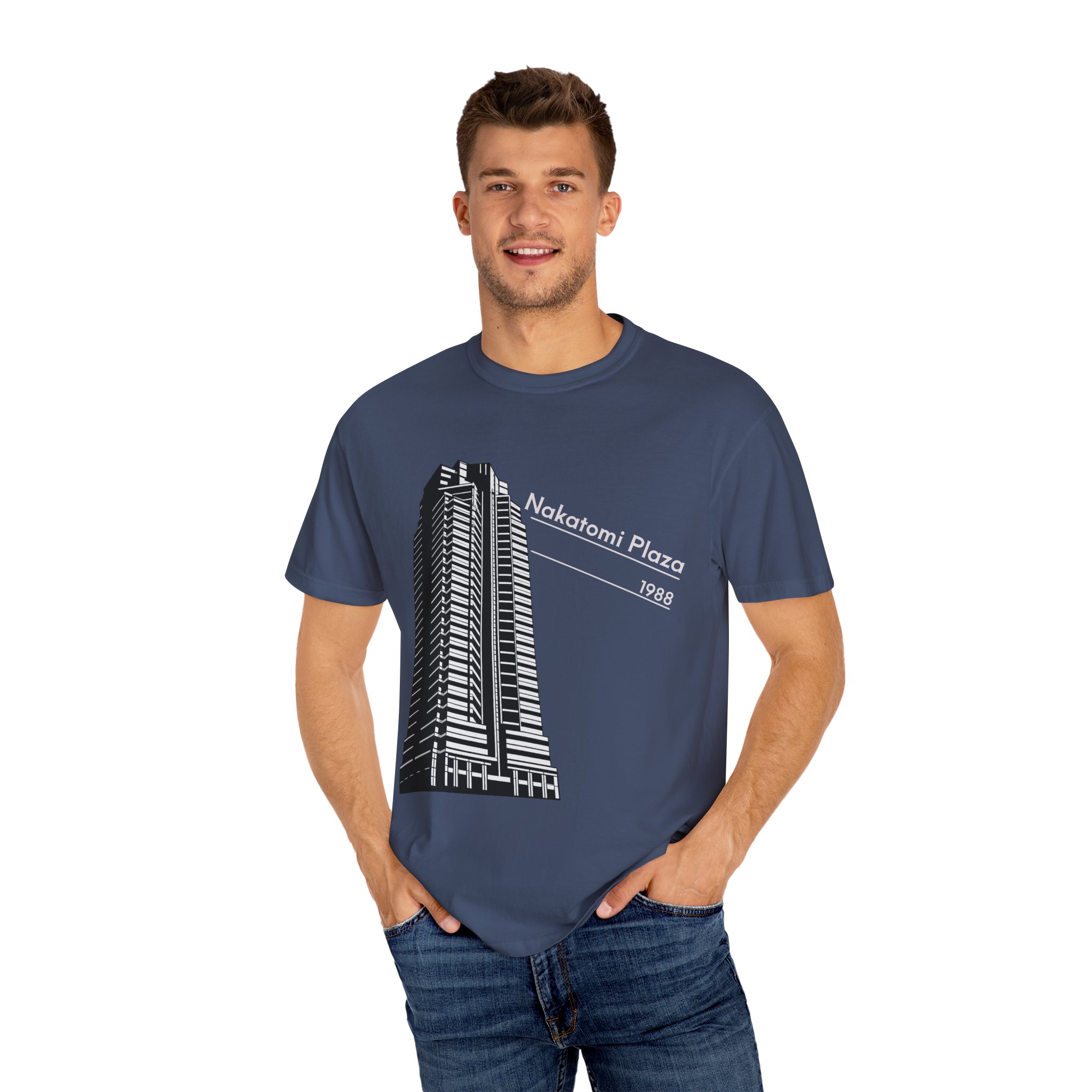 Vintage Classic Skyscraper T-shirt, Vintage Movie Tee, Gift for Fans, Retro Style Shirt - Image 4
