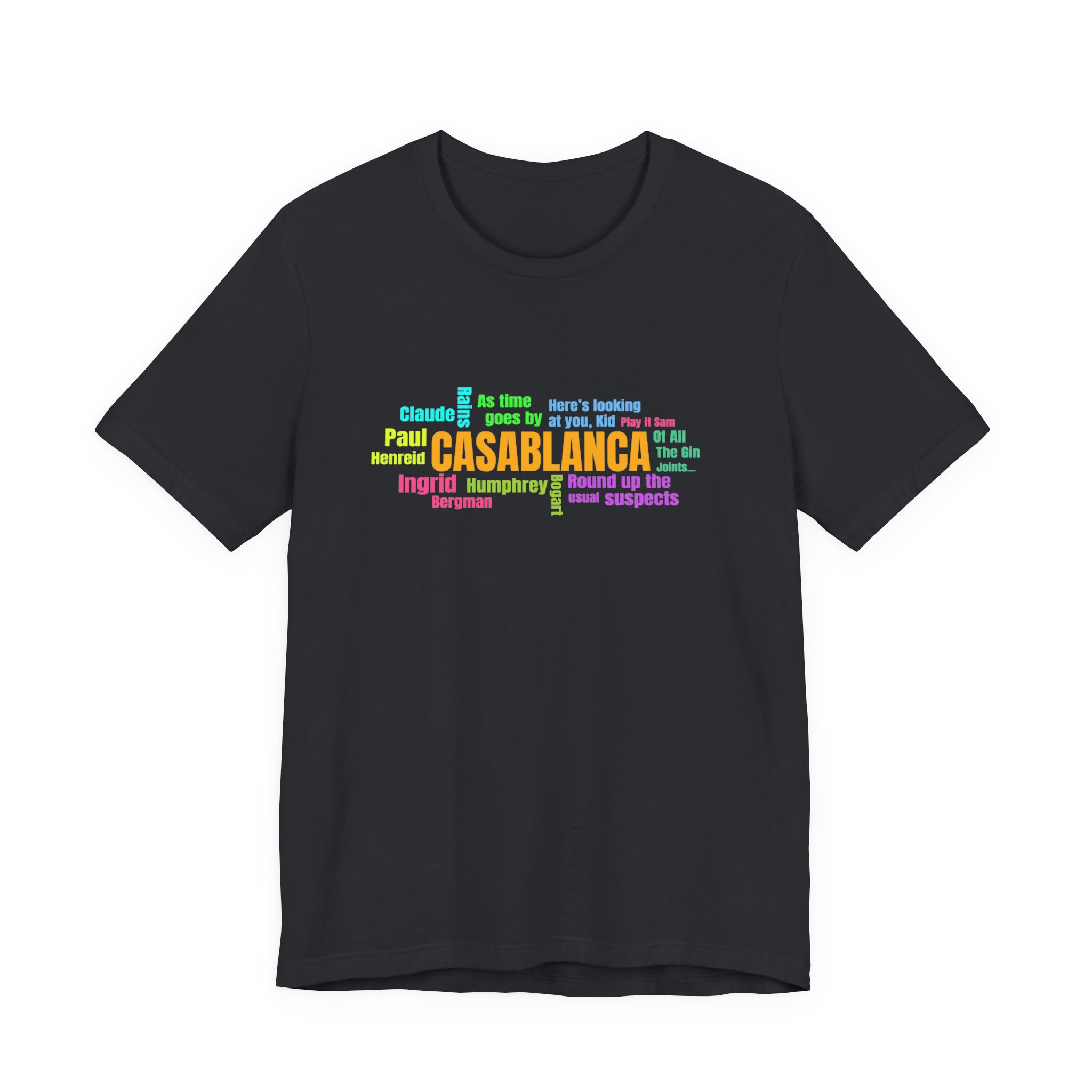Vintage Movie T-Shirt, Movie Word Cloud T-Shirt - Image 10