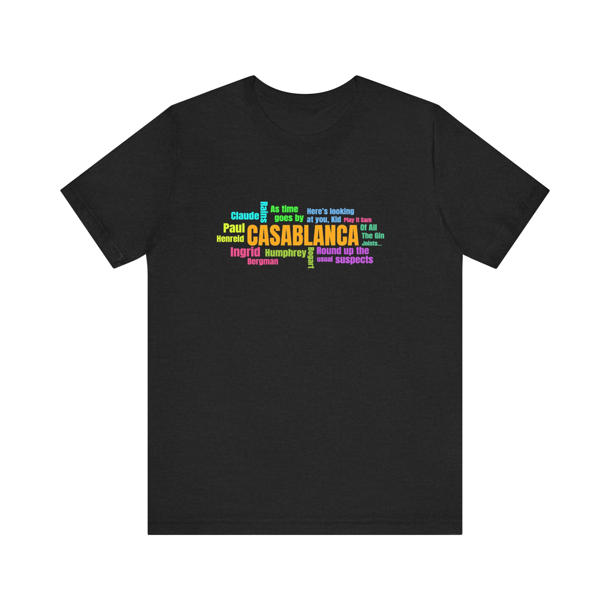 Vintage Movie T-Shirt, Movie Word Cloud T-Shirt - Image 3