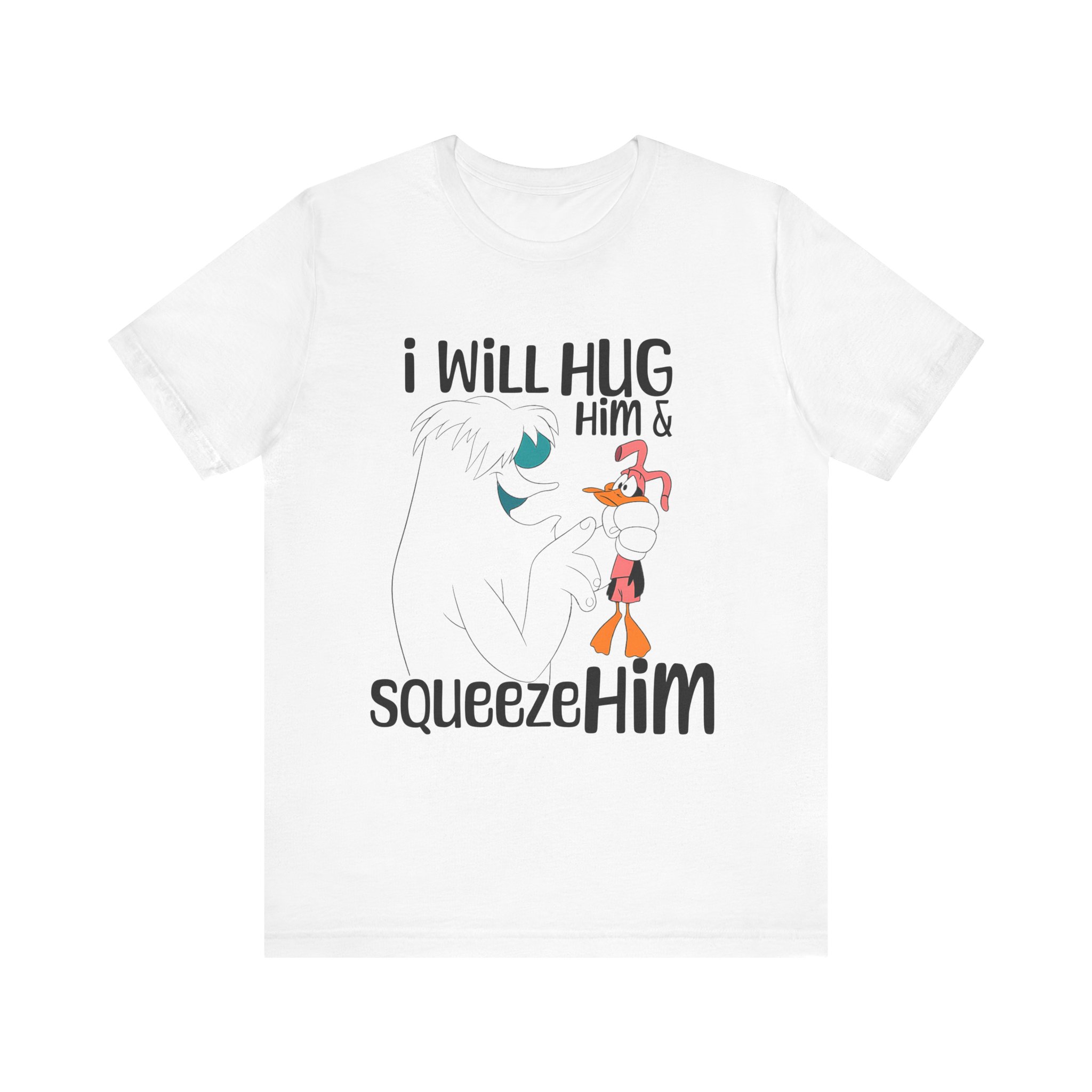 Funny Cartoon Yeti and Duck Tee