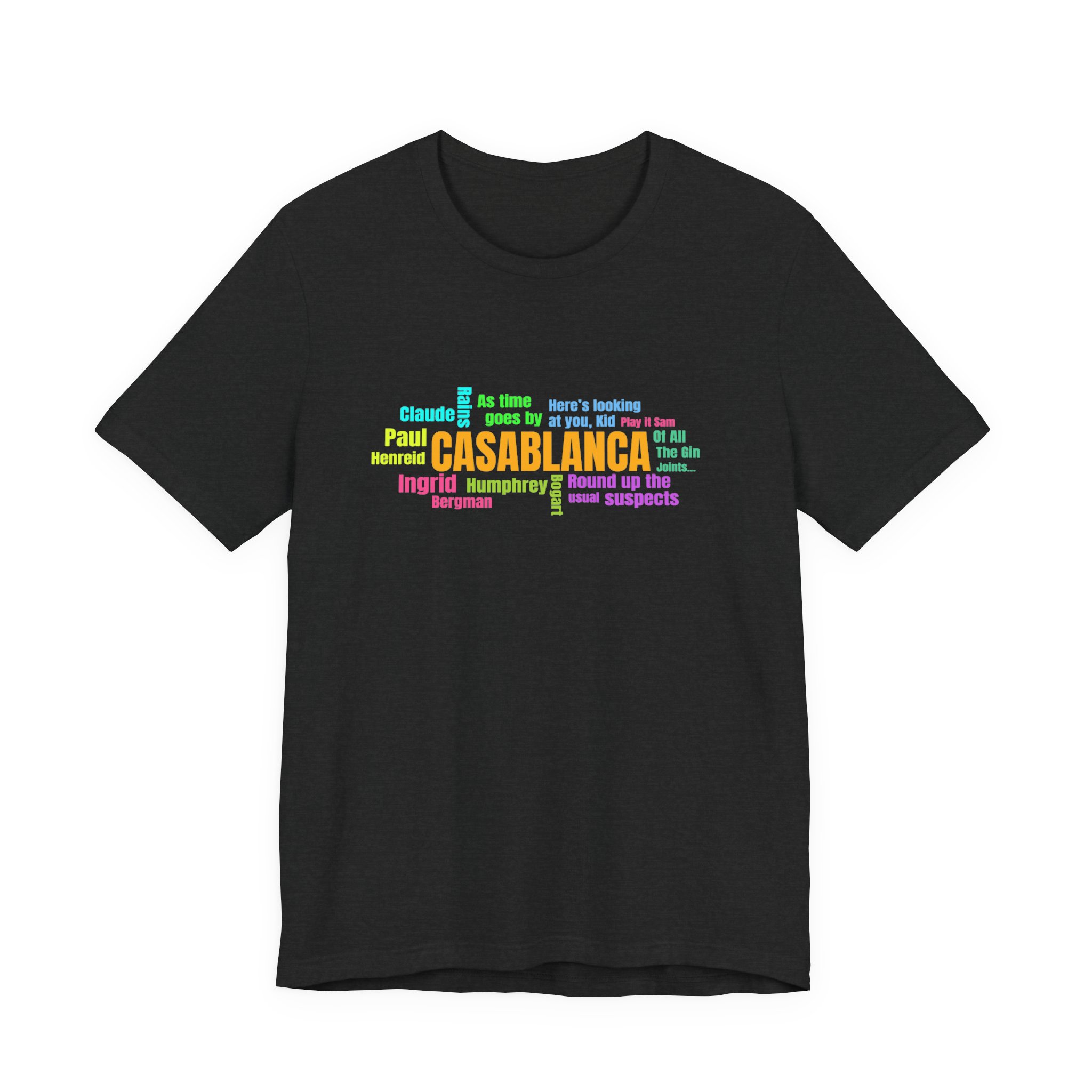 Vintage Movie T-Shirt, Movie Word Cloud T-Shirt - Image 4