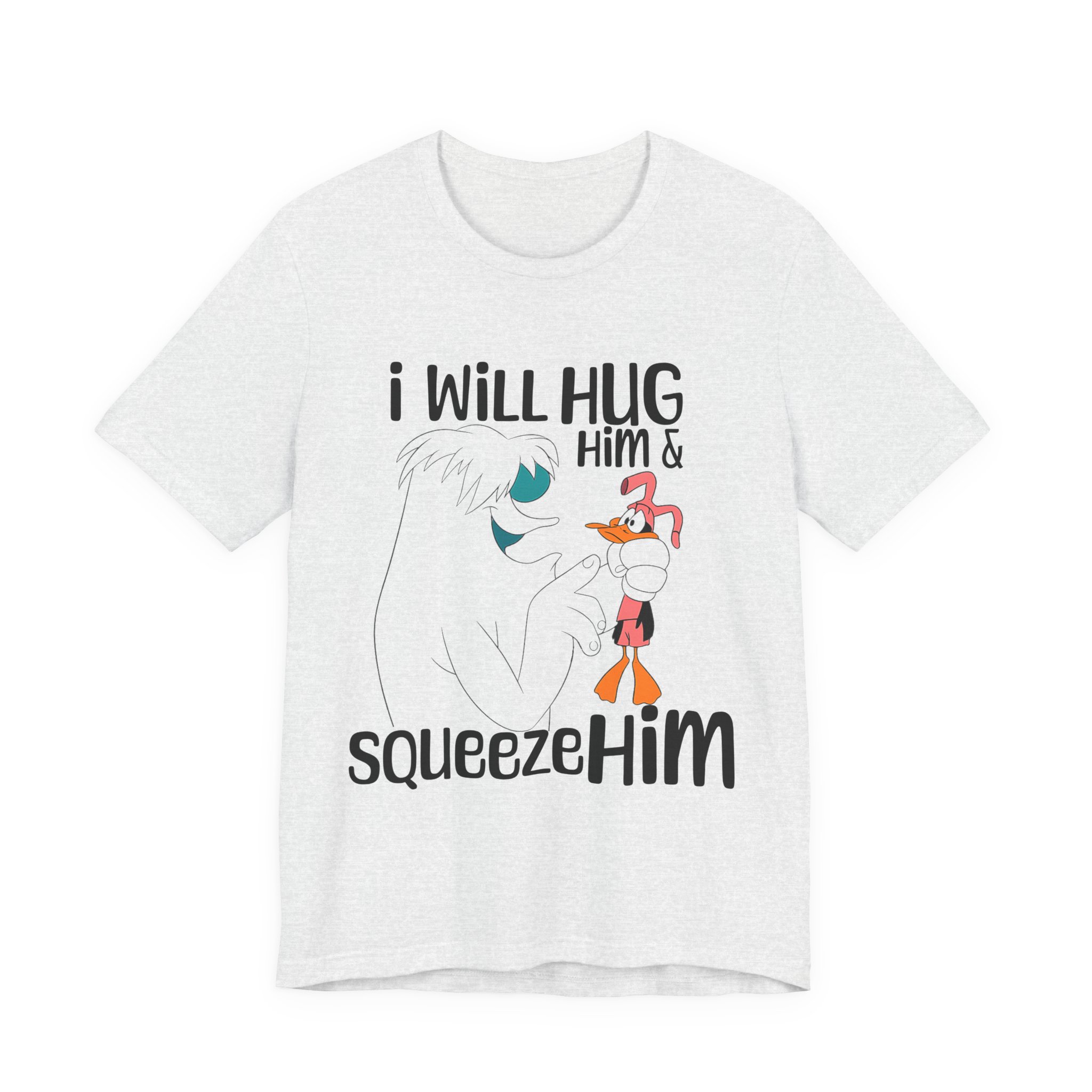 Funny Cartoon Yeti and Duck Tee - Image 4