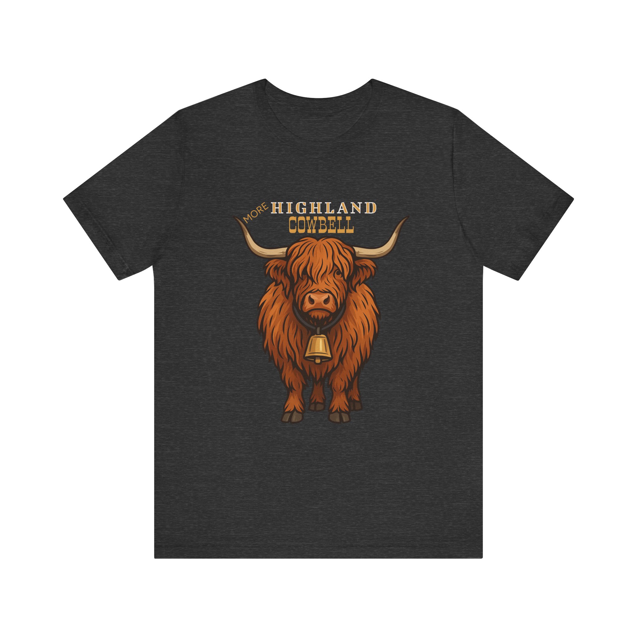 Highland Cow T-Shirt with Cowbell, Rustic Cow Shirt - Image 17