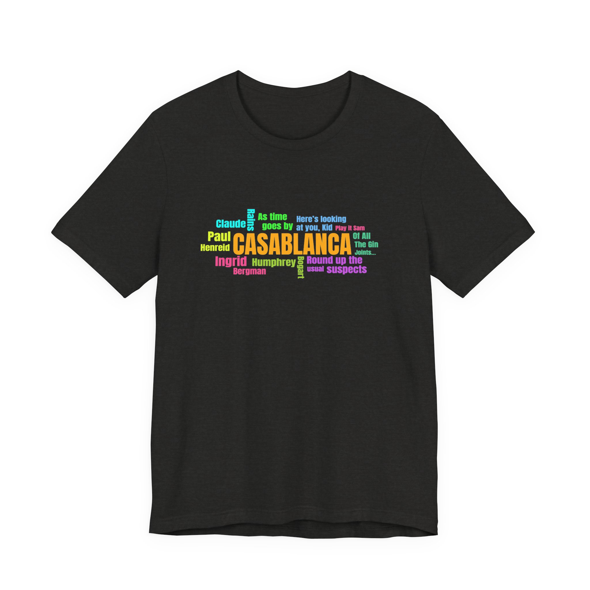 Vintage Movie T-Shirt, Movie Word Cloud T-Shirt - Image 6