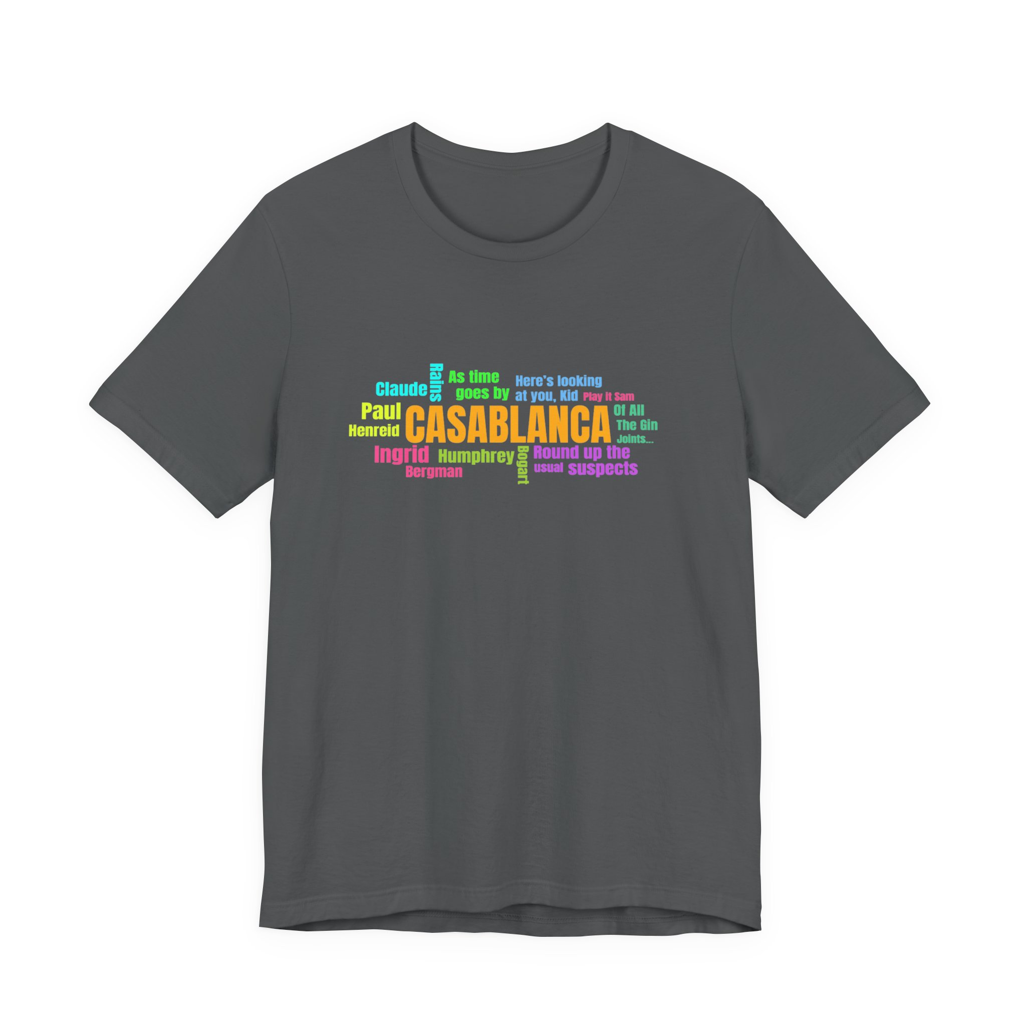 Vintage Movie T-Shirt, Movie Word Cloud T-Shirt - Image 12