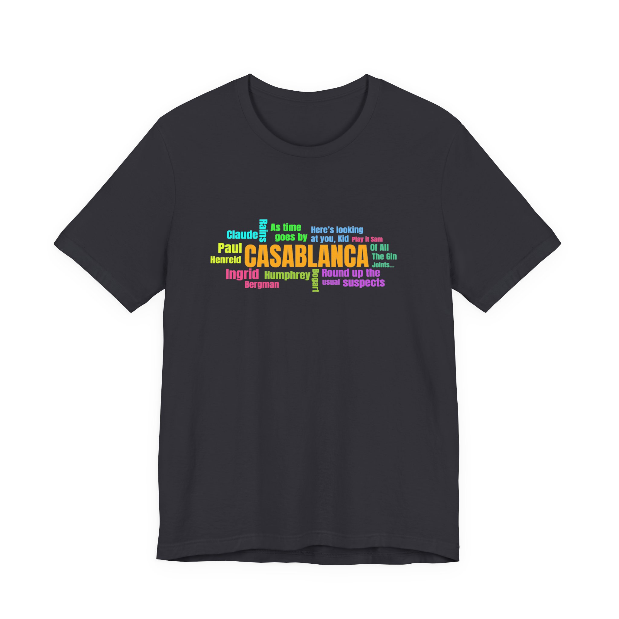 Vintage Movie T-Shirt, Movie Word Cloud T-Shirt - Image 8