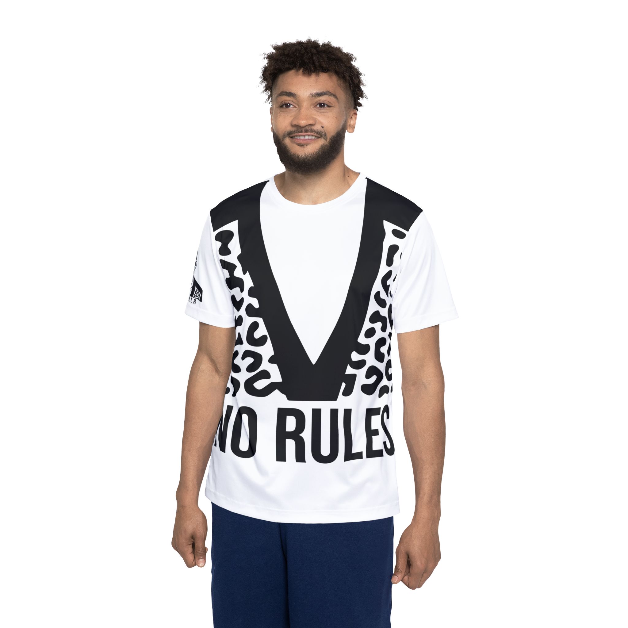 No Rules All Over Print Tee | 80s Movie T-Shirt | Retro Graffiti - Image 4