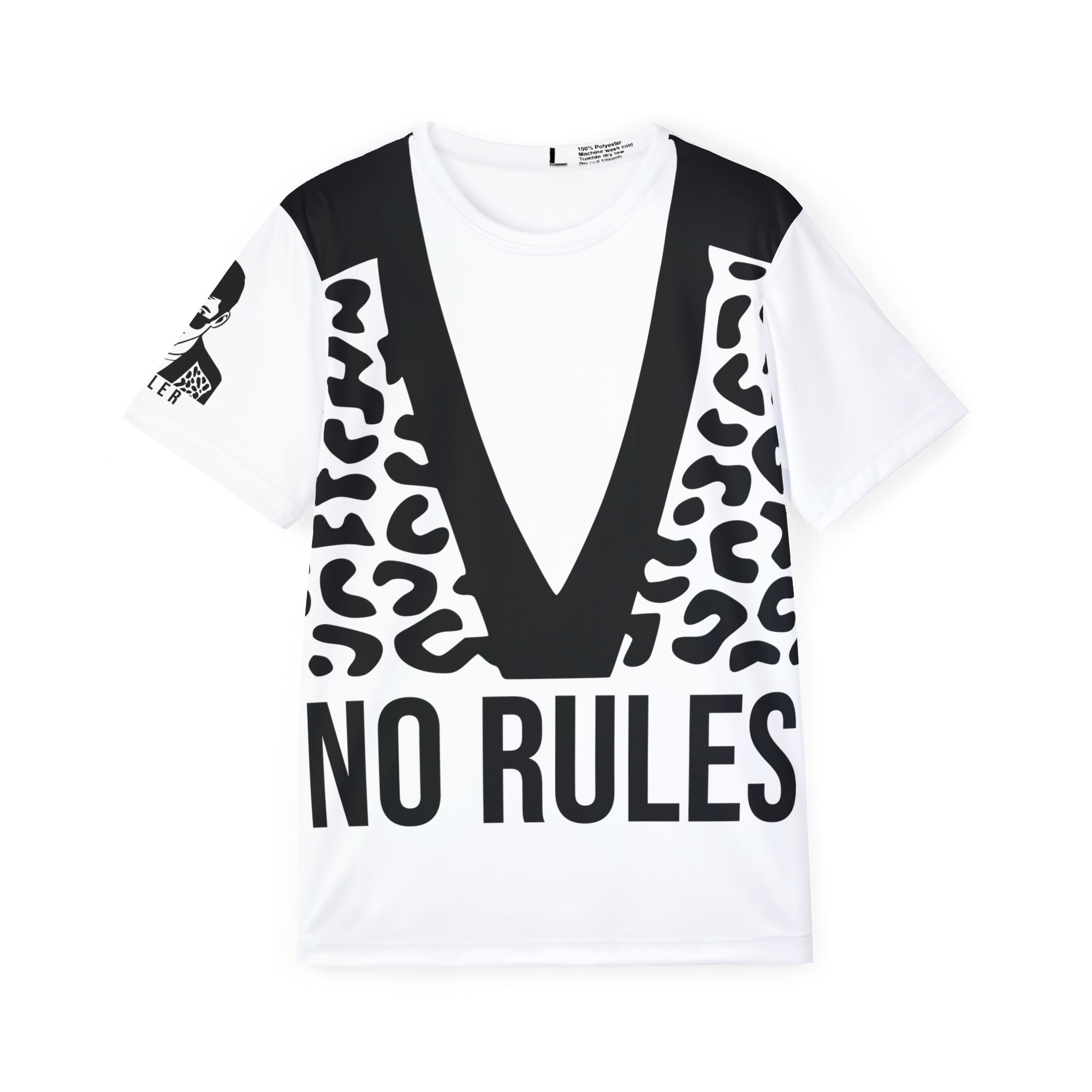 No Rules All Over Print Tee | 80s Movie T-Shirt | Retro Graffiti