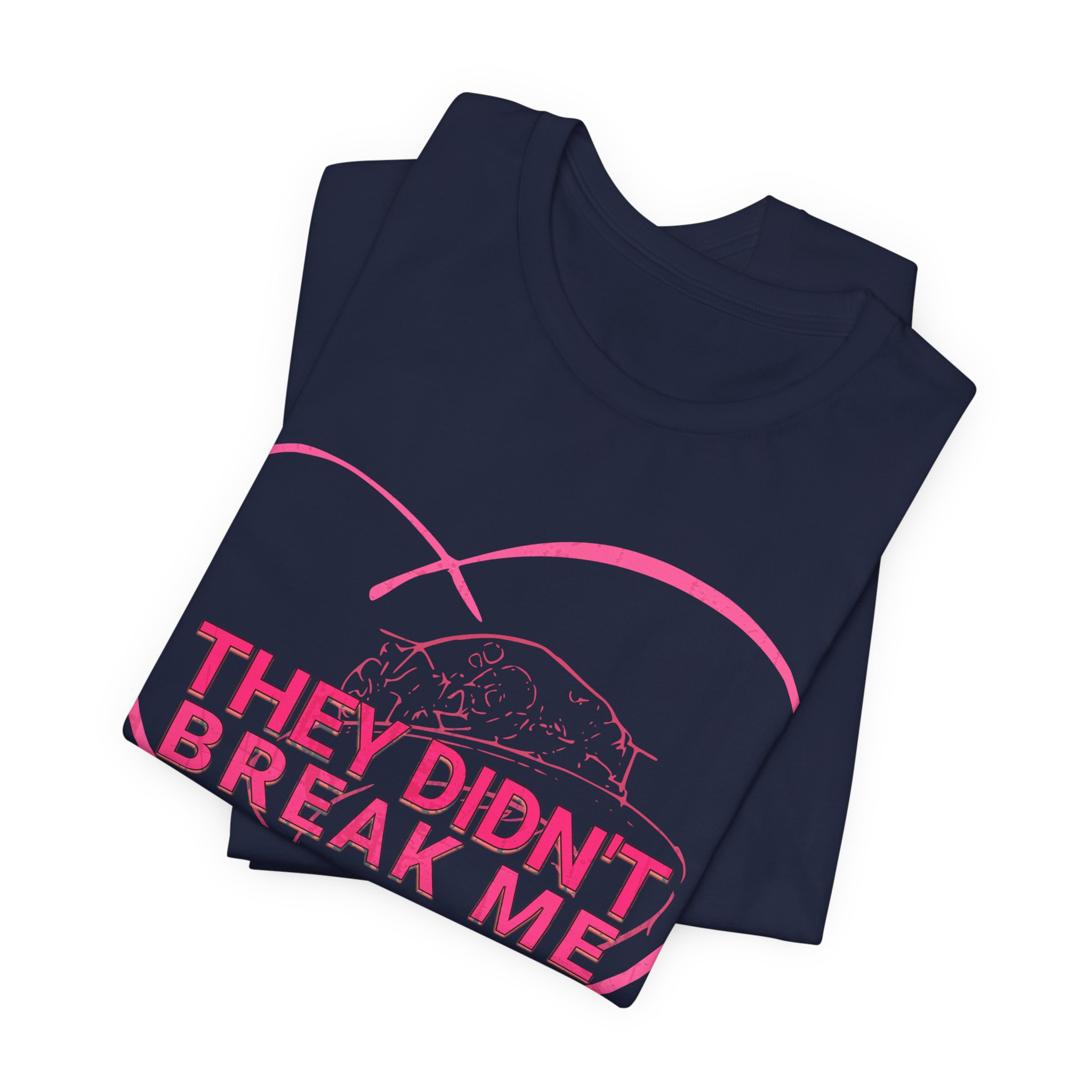 They Didn't Break Me Shirt , Pink Heart Graphic Tee , Feminine Line Art Tee - Image 14