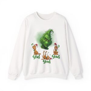 Funny Christmas Stink Stank Stunk Shirt, Holiday Humor Dog Sweatshirt