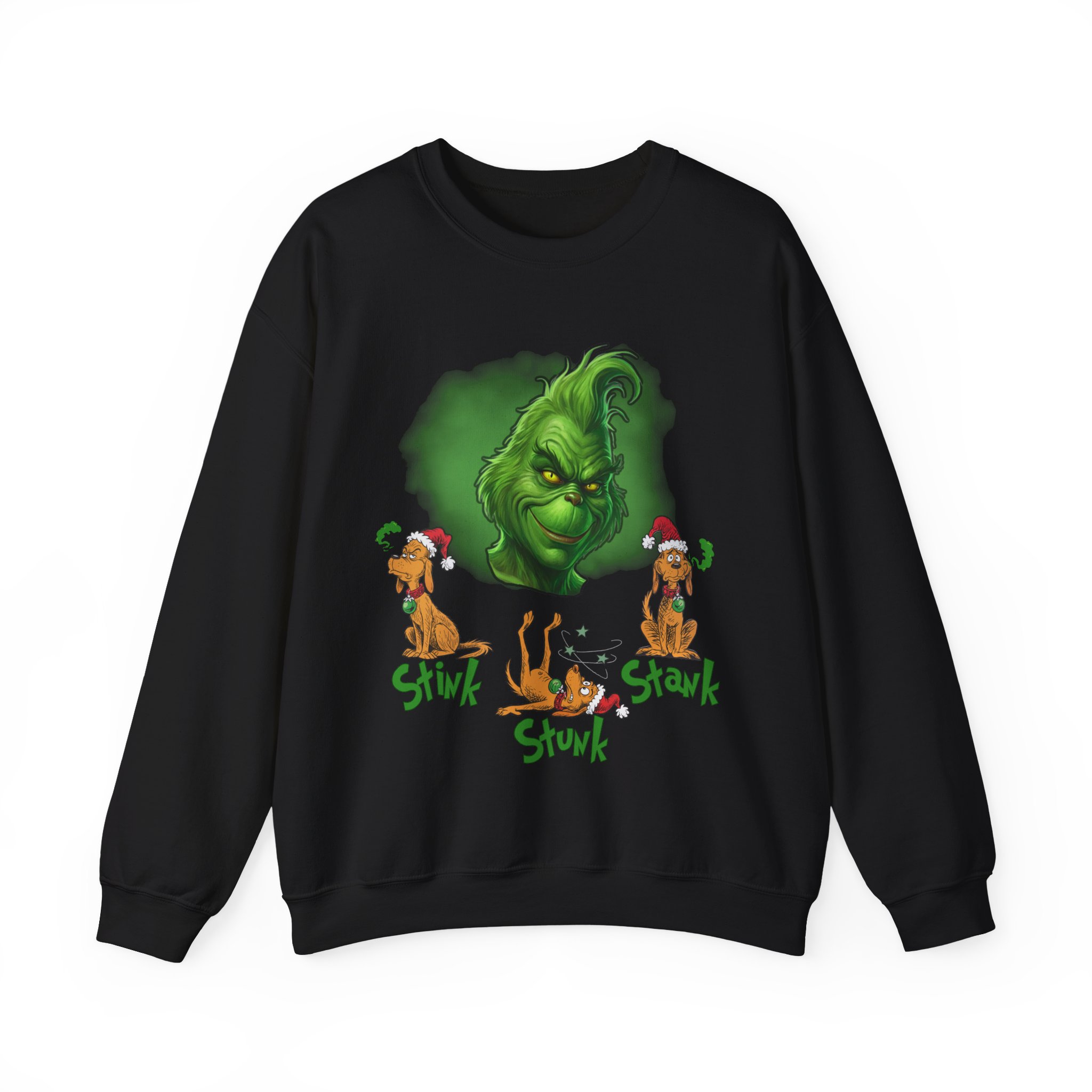Funny Christmas Stink Stank Stunk Shirt, Holiday Humor Dog Sweatshirt - Image 4