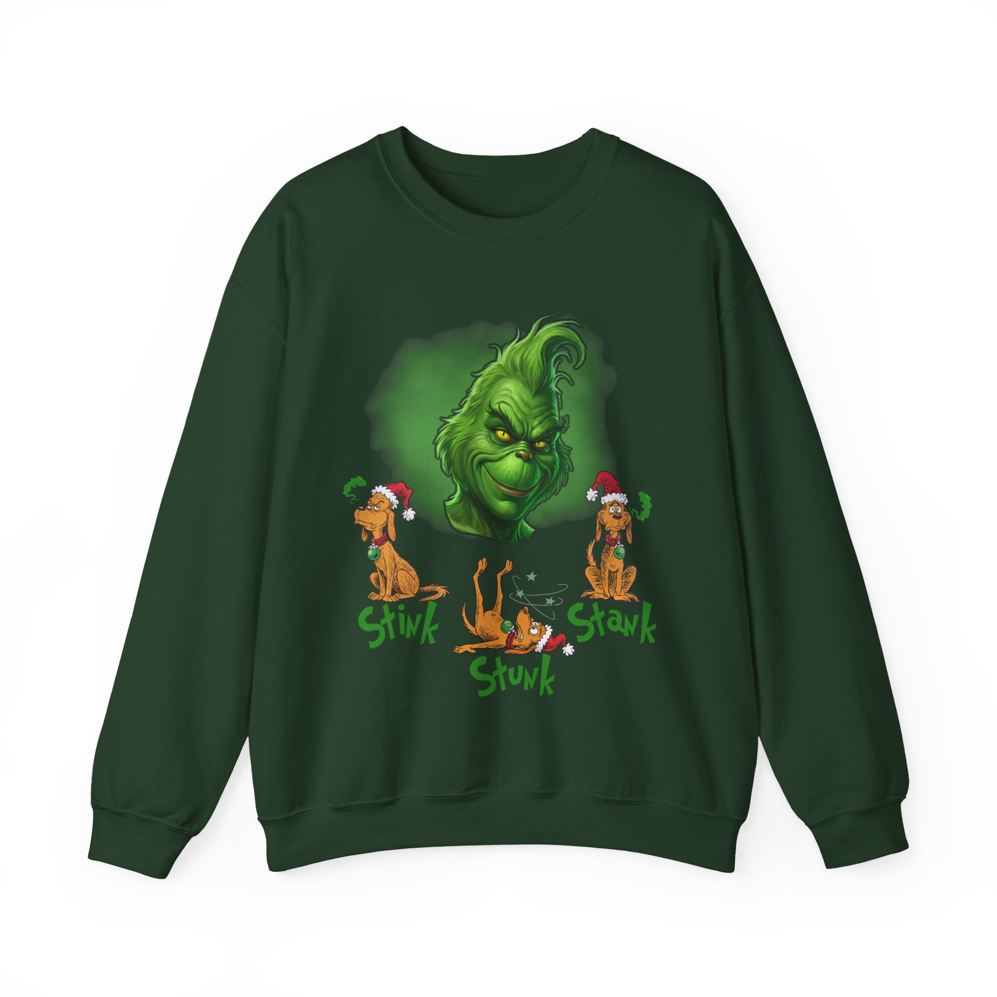 Funny Christmas Stink Stank Stunk Shirt, Holiday Humor Dog Sweatshirt - Image 10